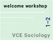Welcome workshop for VCE Sociology (1 + 2)