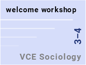 Welcome workshop for VCE Sociology (3 + 4)